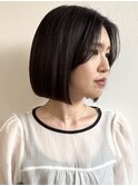 【モリオ松戸　石山】大人可愛いナチュラルボブ黒髪ボブ20代30代