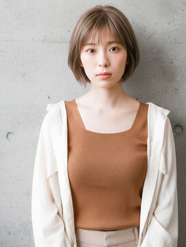 ニューヨークニューヨーク 大久保店(NYNY) 【血色感UP】大人可愛いベージュボブ