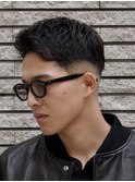 ミドルスキンフェード＋眉毛カット