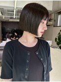 ミニマムボブ/艶髪カット/ショートヘアスタイルアッシュブラウン