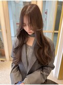 大人韓国レイヤー×艶グレージュ