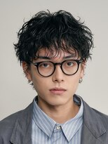フィフス 大分(fifth)&nbsp;大分シャドウパーマメンズカットラウンドマッシュツーブロック