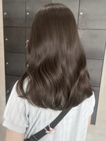 ヘアー アイス ルーチェ(HAIR ICI LUCE) ブリーチなしダブルカラーオリーブグレージュ秋カラー/今枝