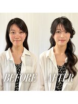 美容堂&nbsp;華やかハーフアップ＆ヘアメイク