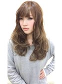 ルミエールカラー耳かけ無造作ウェービーロング