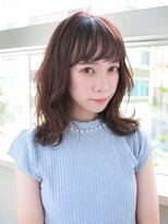流し前髪 きれいめスタイル