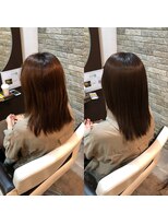ジェムヘアー(J'aimeHair) ハイブリッド縮毛矯正・ミディアムローレイヤー