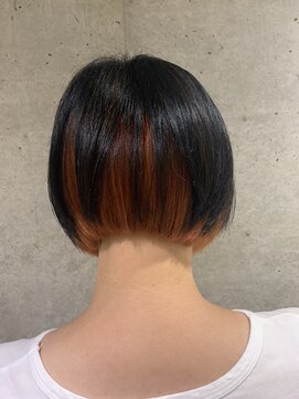 エイト 上野店(EIGHT ueno) 【EIGHT ueno 】山田_スッキリボブ×インナーオレンジ