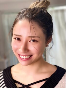 ツムグ 代官山店(TUMUGU) 30代40代50代大人可愛いアップスタイルショコラベージュ