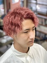 メンズヘアーサロン スウェル(Men's Hair Salon SWELL) 城南区　七隈　ピンクカラー
