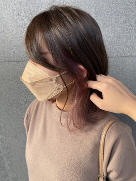 クーヘアー(coohair) ボブ×インナーピンクパープル