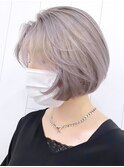 ラベンダーアッシュ_チェリーブラウンフェミニンロング_ba336351