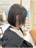 【morio】札幌ボブ ぱつっと耳かけナチュラルボブ