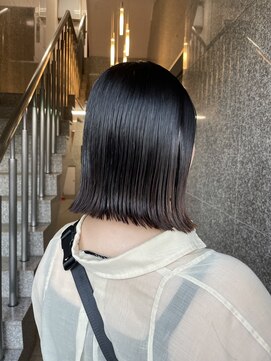 オーガニックエコ 川越(organic+eco) 20代30代大人かわいい切りっぱなしボブ♪