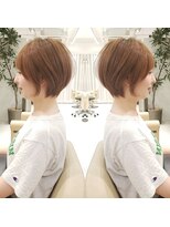 アンド ストーリーズ(&STORIES)&nbsp;大人可愛い小顔ひし形クビレ丸みボブ20代30代40代大人ショート