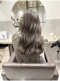 【HOSSY】アッシュブラウン_ロングヘア☆グレージュ