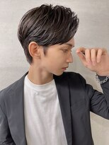 アメラボ 平針店(AmeLab) 【七三リバースパーマ】ビジネス 黒髪 ツーブロック