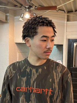 ビーバイエイトジェンツ(Bee by EIGHT GENTS) MEN'S HAIRウルフアッシュブラックカルマパーマベリーショート