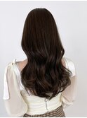 くびレイヤー美髪レイヤーロングアッシュブラック_ba486551