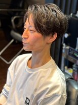 レオザバーバー(LEO the Barber) 30代40代　メンズショート　アップバング　メンズカット