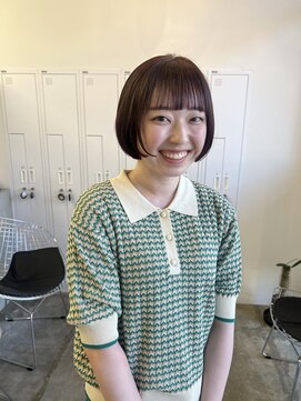 クリアーオブヘアー 池下店(clear OF HAIR) マッシュボブ/ボルドーカラー