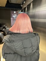 ペレ 栄店(PELE) デザインカラー/レイヤーカット/ウェットヘア/オリーブベージュ