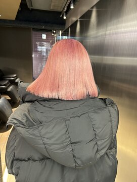 ペレ 栄店(PELE) デザインカラー/レイヤーカット/ウェットヘア/オリーブベージュ