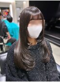 《赤川》韓国 ワンホンレイヤー ハッシュカット