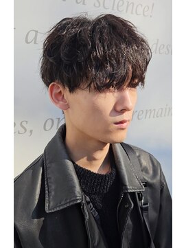 六本木美容室 白金店 ニュアンスパーマ/ダウンパーマ/マッシュ/韓国/メンズ/眉毛