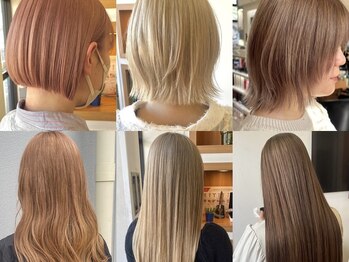 シャンプーボーイ ヒノ(SHAMPOO BOY Hino)の写真/ハイトーンカラー/ハイライトカラー/インナーカラー/ベージュカラーが大人気☆[佐世保/相浦]