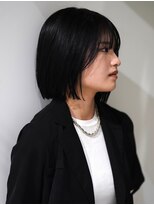 ファムエリア(FEMME AREA) ワンレンボブ　ブリーチ　ダブルカラー