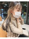 ダブルカラーインナーカラーケアブリーチミルクティーベージュ