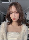 透けるbrown beige