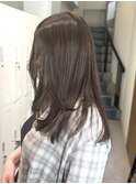 赤み消し寒色ベージュカラーと顔まわりレイヤー