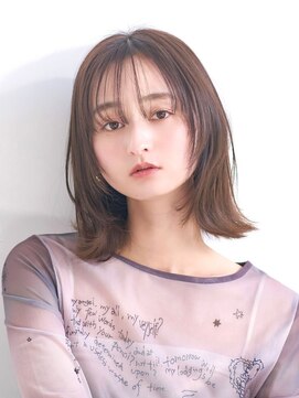 ラフィス ヘアーピュール 梅田茶屋町店(La fith hair pur) 【La fith】外ハネボブ×シースルーバング×ショコラブラウン