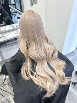 ペレ 栄店(PELE) ホワイトグレージュ/デジタルパーマ/チェリーブラウン/栄