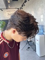 スタッド 松戸(stud. Men‘s)&nbsp;フェザーパーマ/ニュアンスパーマ/センターパート/毛流れパーマ