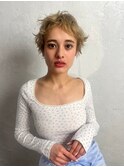 くせ毛風ショートスタイル
