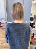 <21>切りっぱなしショート×ブリーチ♪ダブルカラーも人気