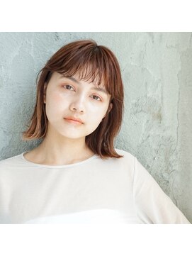 モンド ヘアクリエーション 新栄店(monde hair creation) 【monde】ことりベージュ×切りっぱなしボブ
