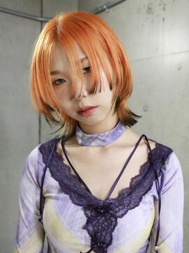 キャロルガーデンズ ボコカ 表参道(Carroll Gardens bococa) 【azu】オレンジ　デザインカラー　ブリーチ