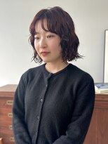 ヘアー アイス 御器所本店(HAIR ICI) 大人かわいいミディアムパーマレイヤーカット