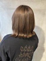 ヘアーサロンウル(hair salon ulu)&nbsp;艶ブラウンベージュボブ