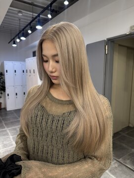 ペレ 栄店(PELE) イメチェン/ホワイトブロンド/外ハネボブ/美髪/栄