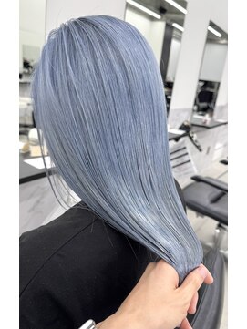 エゴル ナゴヤサカエ(ENGOL NAGOYA SAKAE) 新美蓮/ブルー/ブルーシルバー/青髪/ハイトーン/ブリーチ