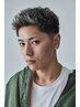 【メンズハイトーン】メンズカット+ホワイトメッシュ ¥17600