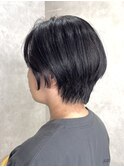 ミルクティーブロンド/ダークブルー/デジタルパーマ/鶴ヶ峰SK57