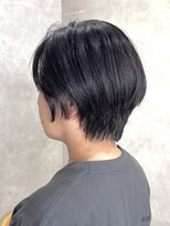 エンクス(enx)&nbsp;ミルクティーブロンド/ダークブルー/デジタルパーマ/鶴ヶ峰SK57