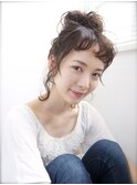【Lepes】ミディアムヘアアレンジ☆簡単かわいいお団子ヘア