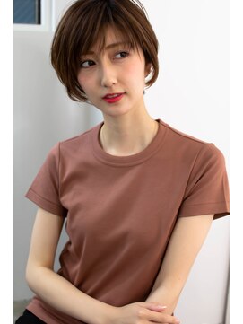 アコロン(acoron) 小顔カット＿センシュアルショート＿インナーカラー＿スパイラル